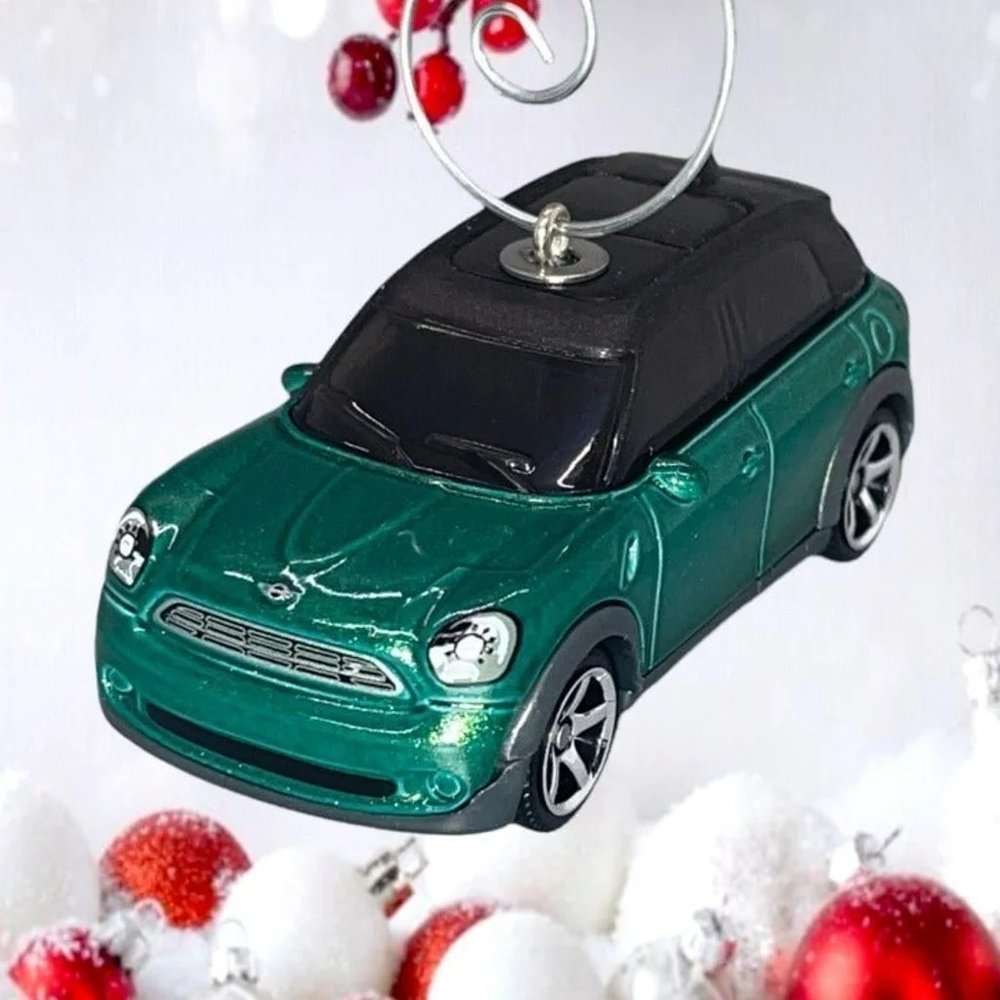 Mini Cooper S Countryman Car BMW 1/64 Scale Christmas Tree Ornament